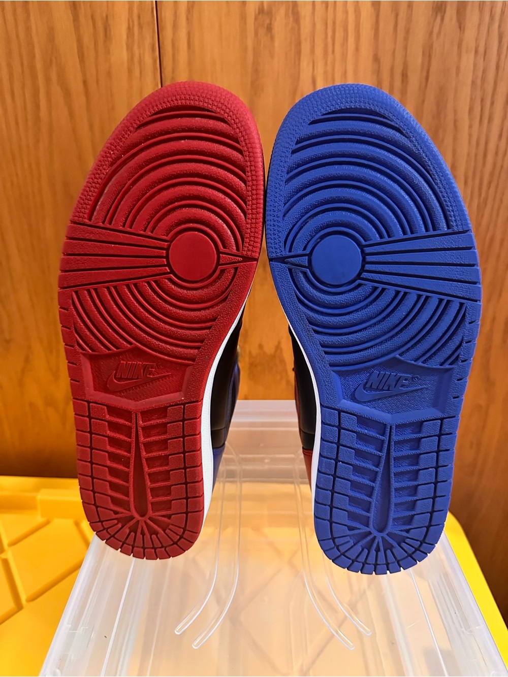 Jordan Air Jordan 1 Retro High OG Top 3 2016 Black/Red/Blue ($400 in market) - Picture 10 of 14